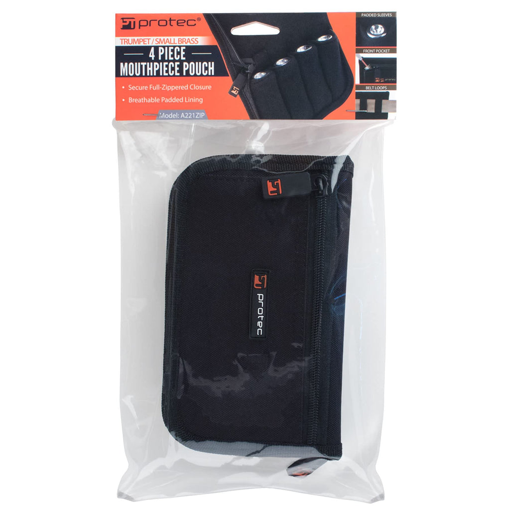 Nylon Trumpet Mouthpiece Pouch with Zipper Closure H159