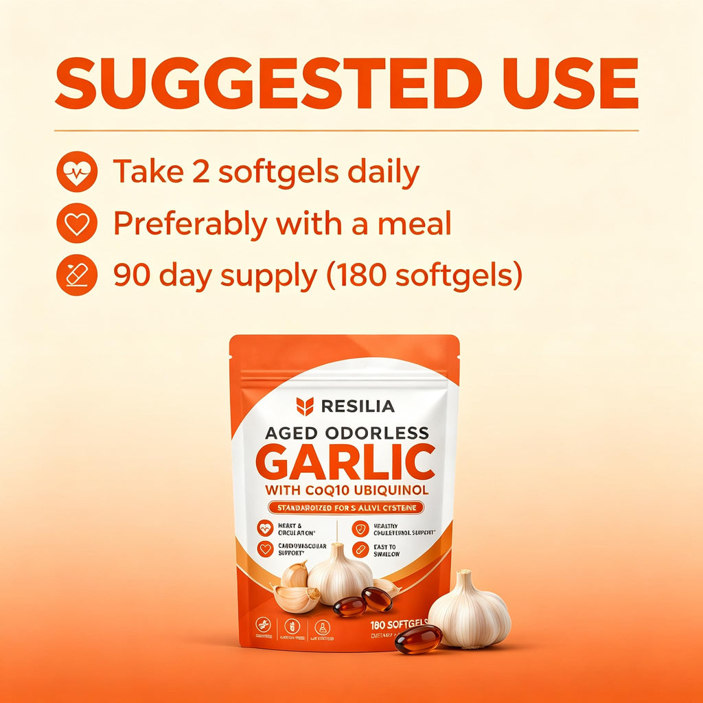 Aged Garlic Supplement 180 Softgels 1200mg T638007
