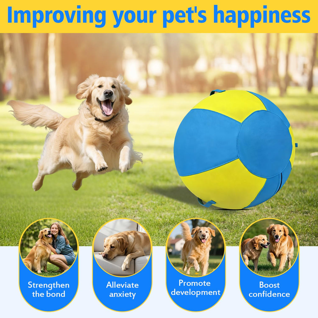 18 Inch Heavy Duty Dog Herding Ball with 3 Handles Z342