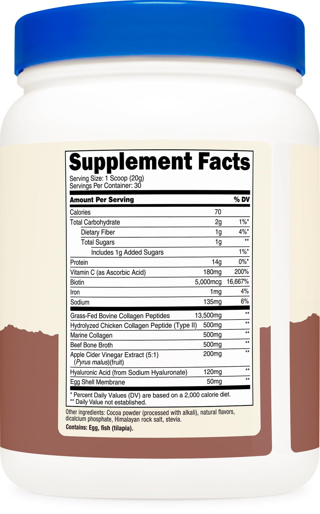 Multi Collagen Protein Powder Milk Chocolate 30 Serv J2239