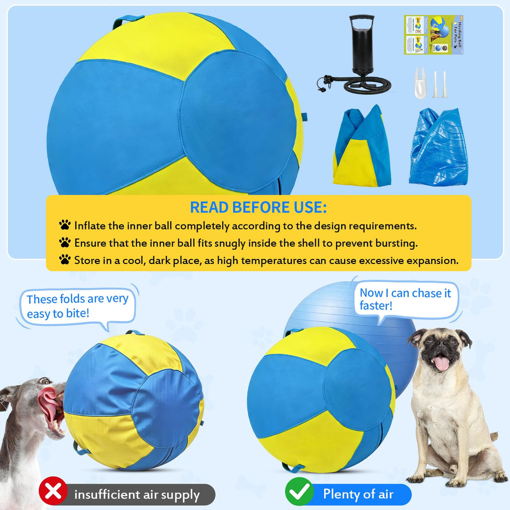 18 Inch Heavy Duty Dog Herding Ball with 3 Handles Z342