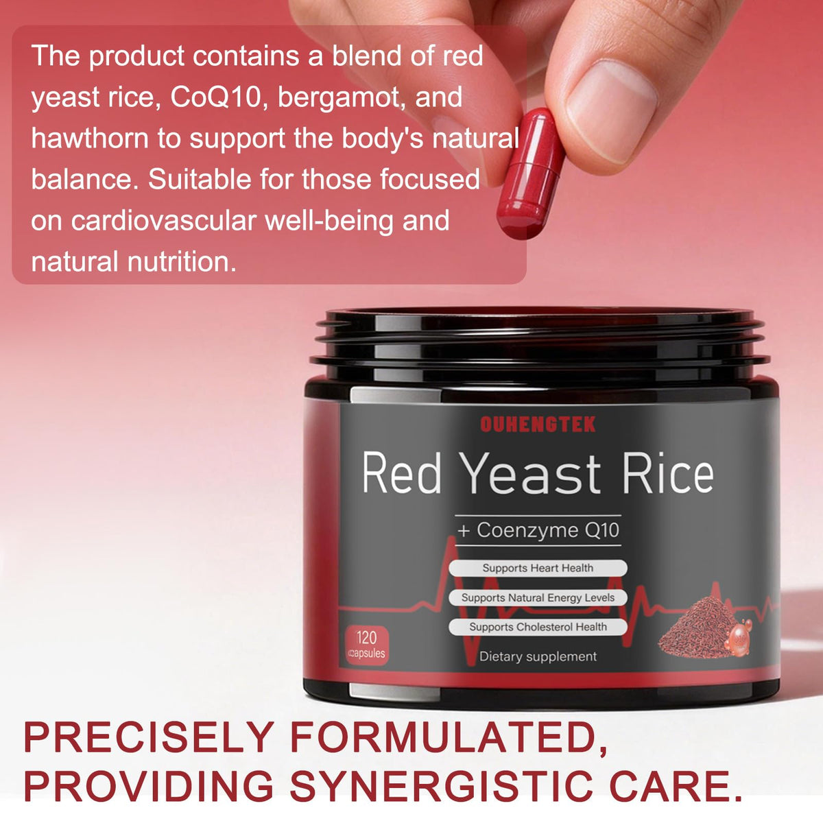 Red Yeast Rice with CoQ10 1200mg 120 Capsules Y620298