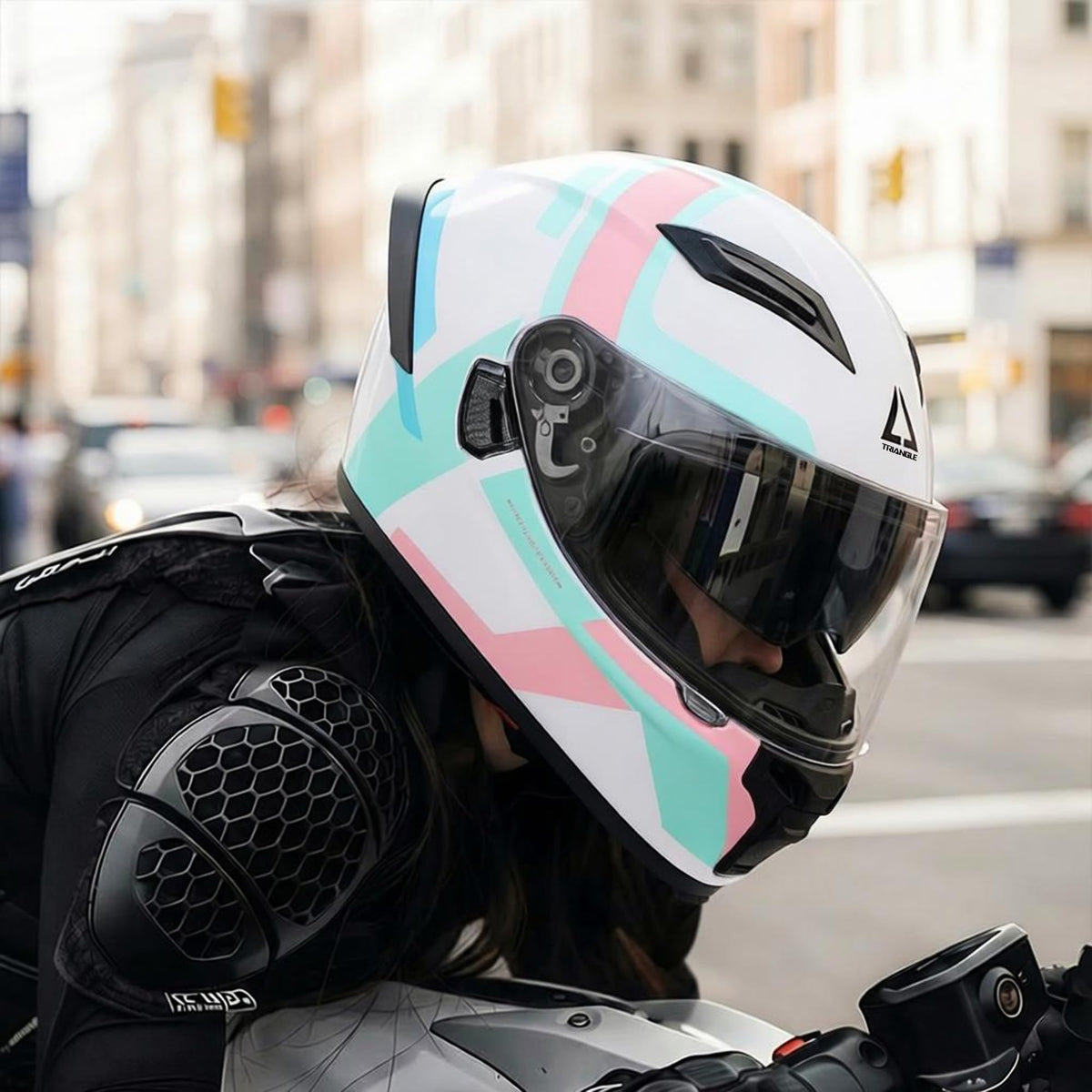 Full Face Motorcycle Helmet Dual Visor L544