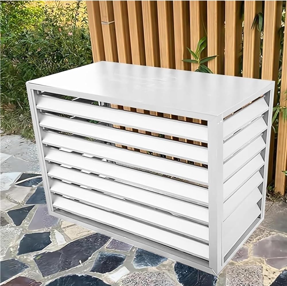 White Aluminum Alloy Air Conditioner Fence Panels Q617975