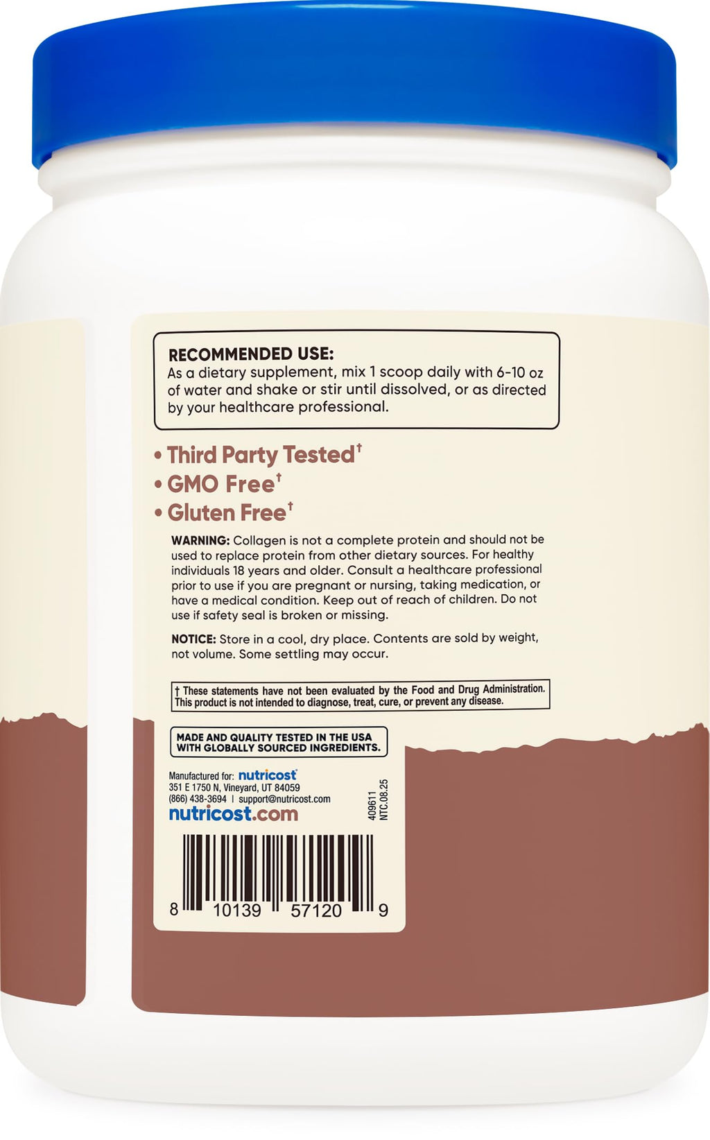 Multi Collagen Protein Powder Milk Chocolate 30 Serv J2239