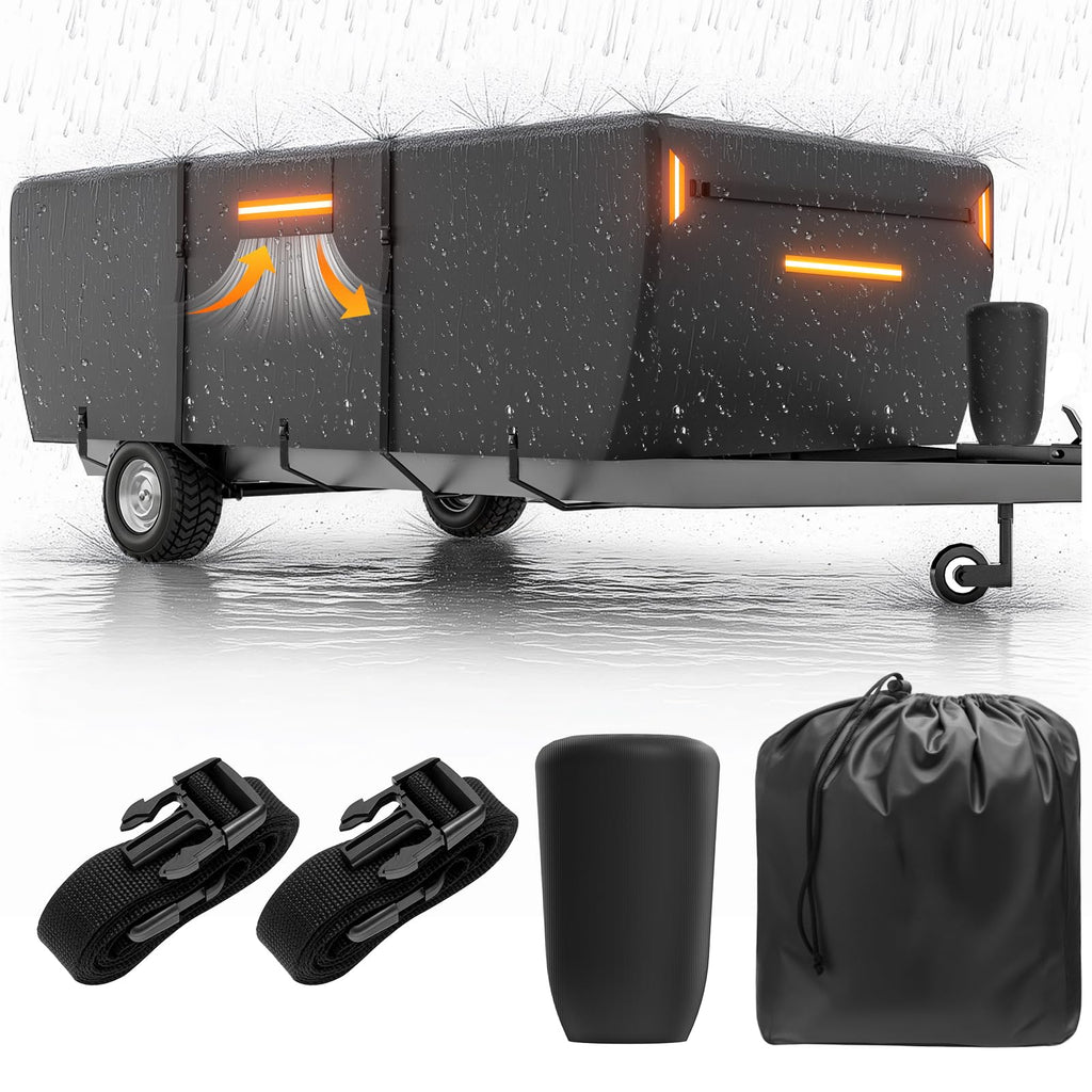 12-14 ft Pop Up Camper Cover 7 Layers Oxford Waterproof N4751
