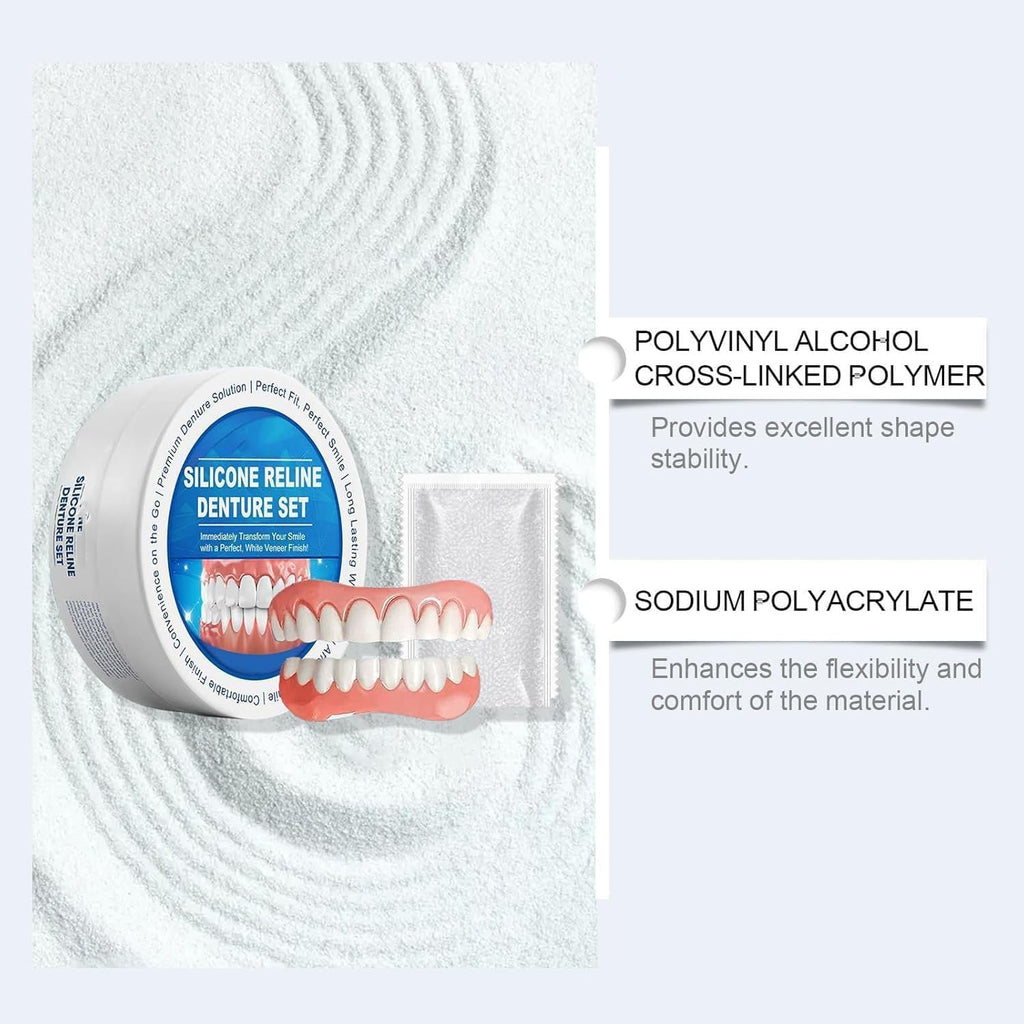 Silicone Reline Denture Set Upper and Lower L993