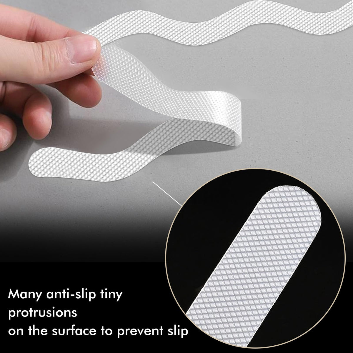 24 PCS Anti Slip Shower Stickers with Scraper H870379
