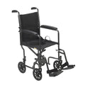 Folding Transport Wheelchair with Swing-Away Footrest I907
