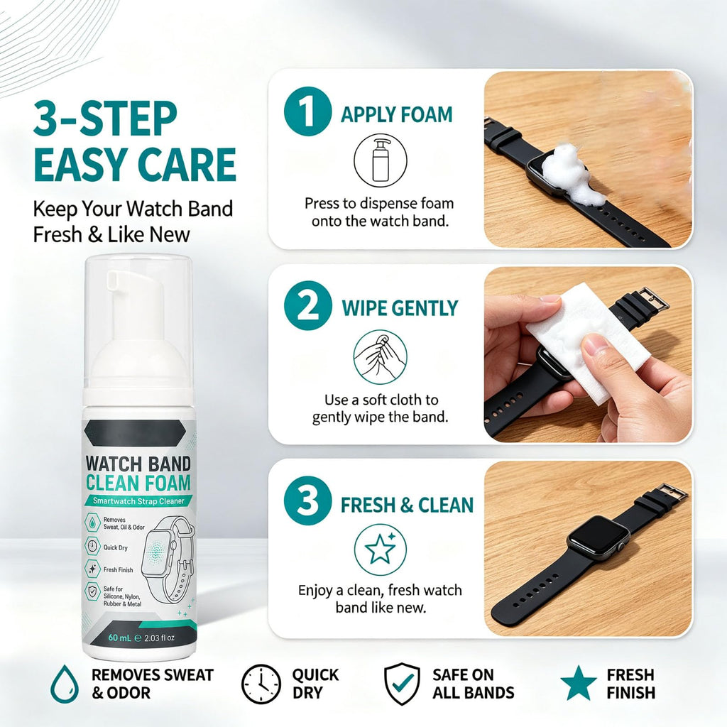Foam Cleaner Spray for Watch Strap 60ml with Towel H465