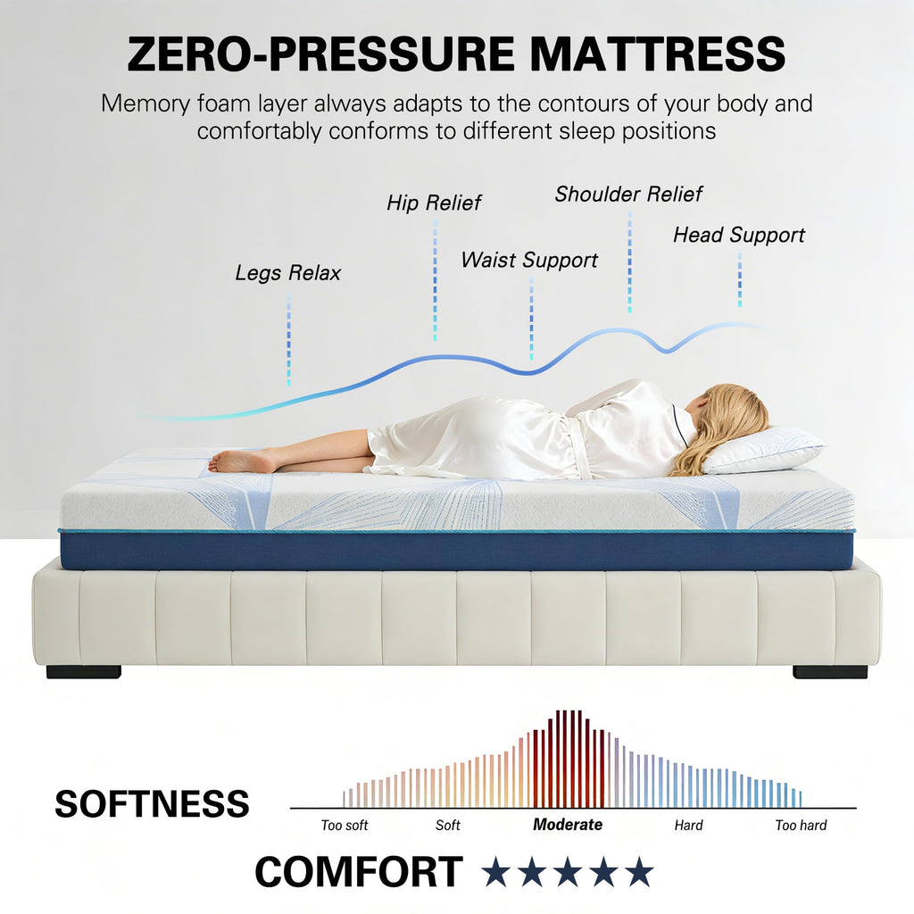 6 Inch Gel Memory Foam Twin Size Mattress Y2713