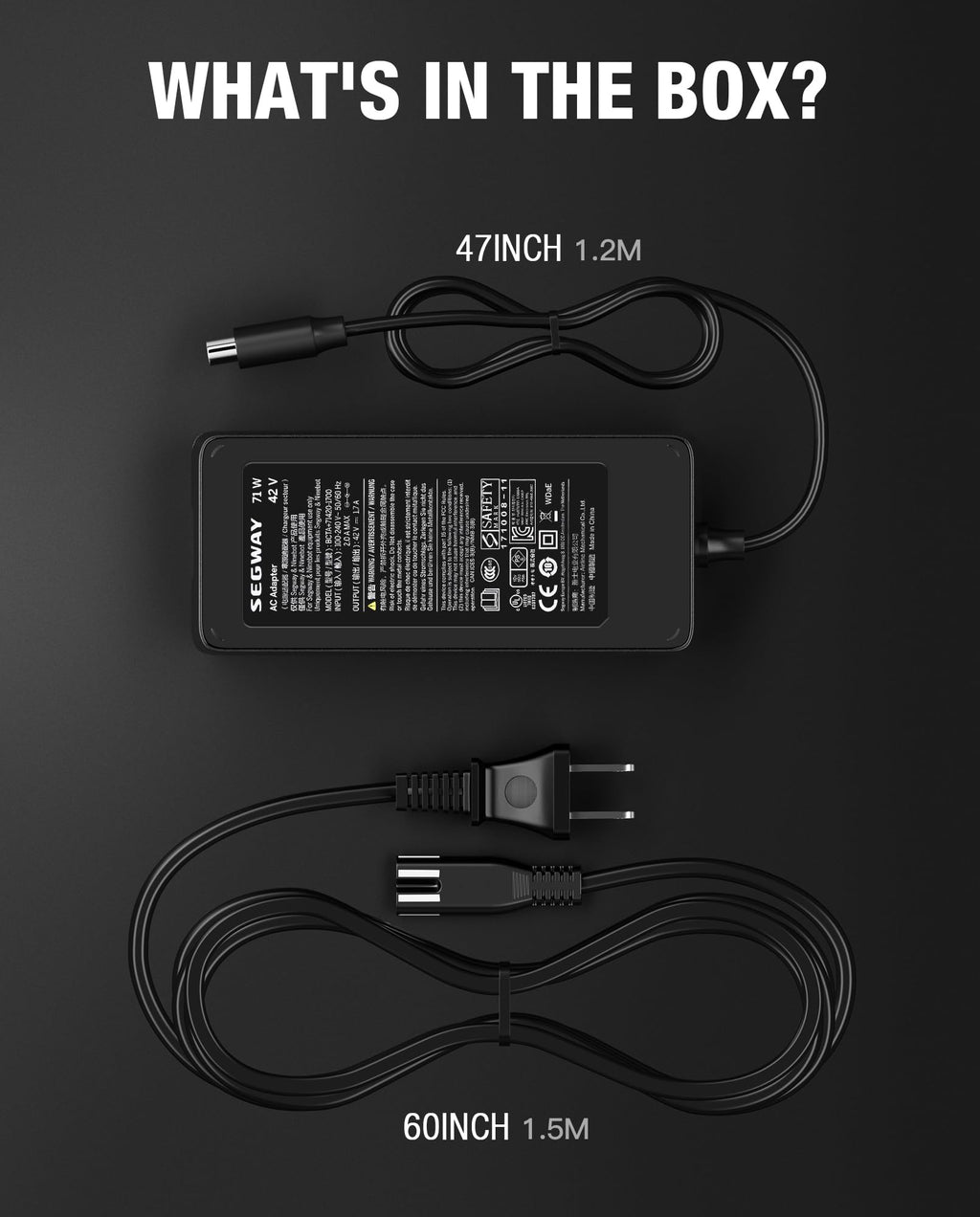 42V 1.7A Charger Power Adapter T82695