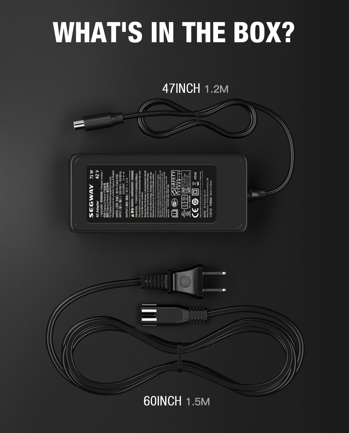 42V 1.7A Charger Power Adapter T82695