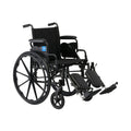 Lightweight Wheelchair with Swing-Back Desk-Length Arms and Elevating Leg Rests H555
