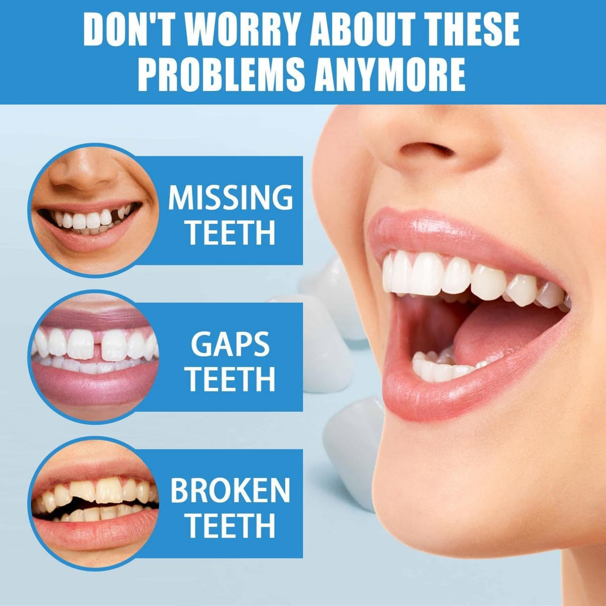 Silicone Reline Denture Set Upper and Lower L993