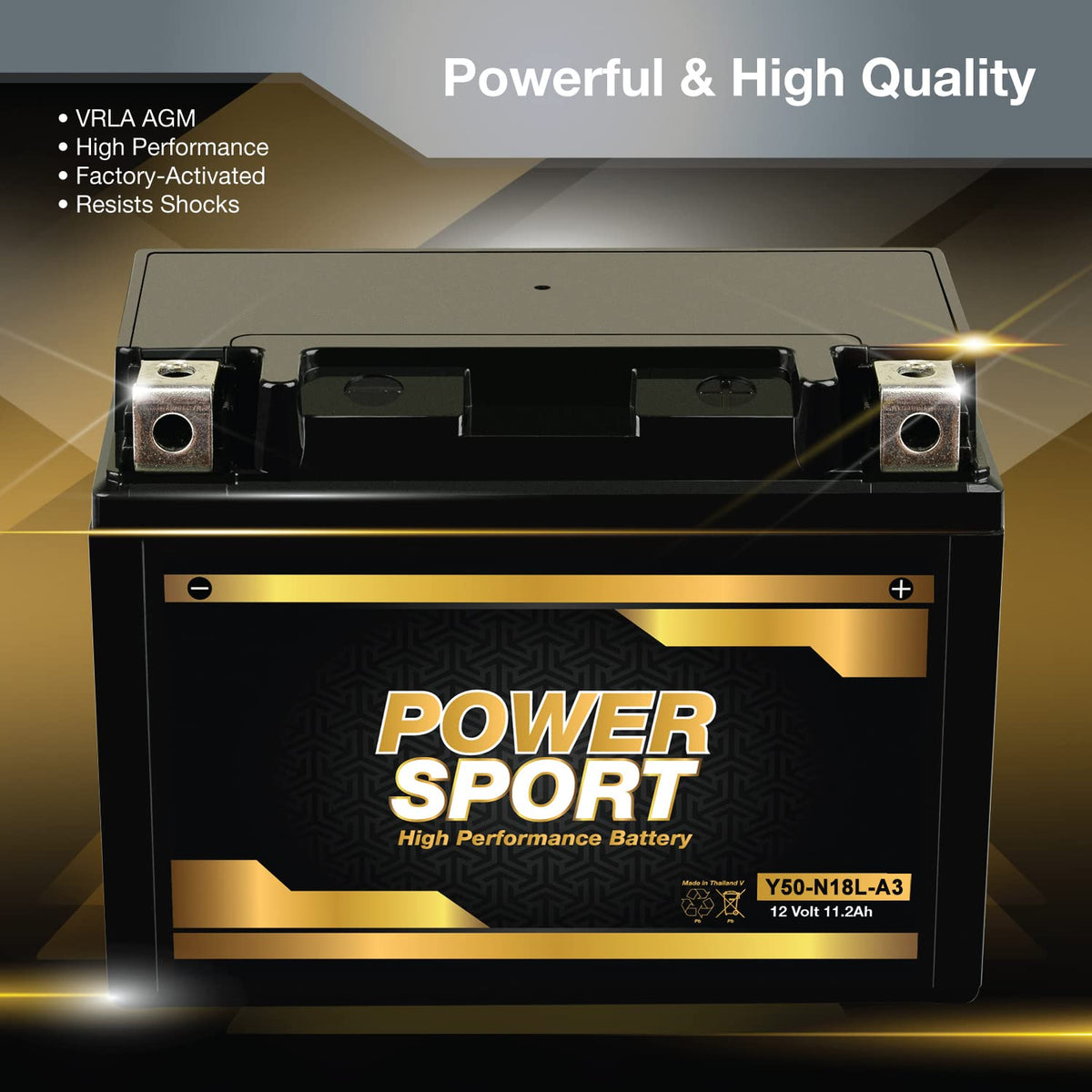 12V 24AH SLA Motorcycle Battery 330 CCA X483370