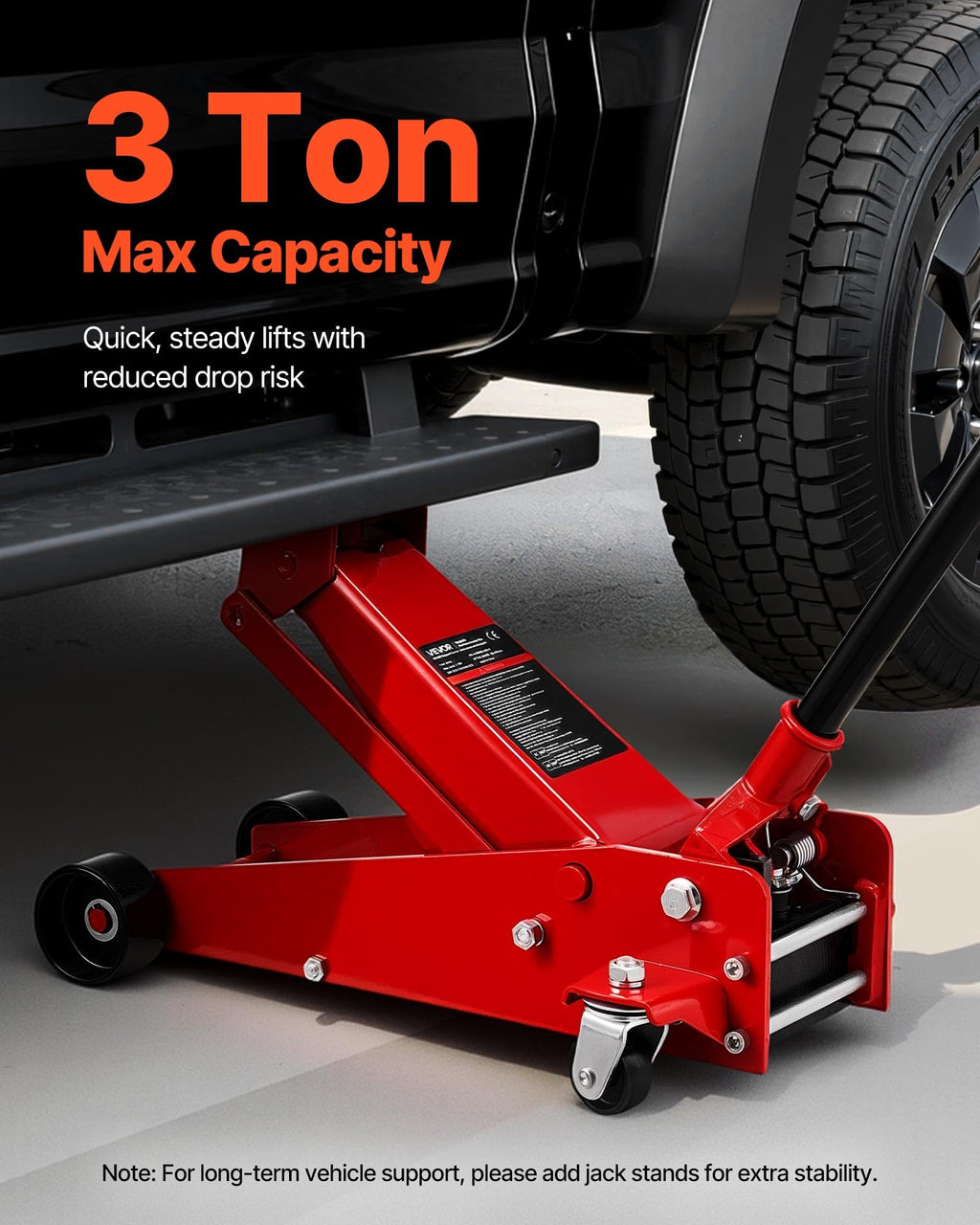 3 Ton Low Profile Steel Hydraulic Floor Jack B721971