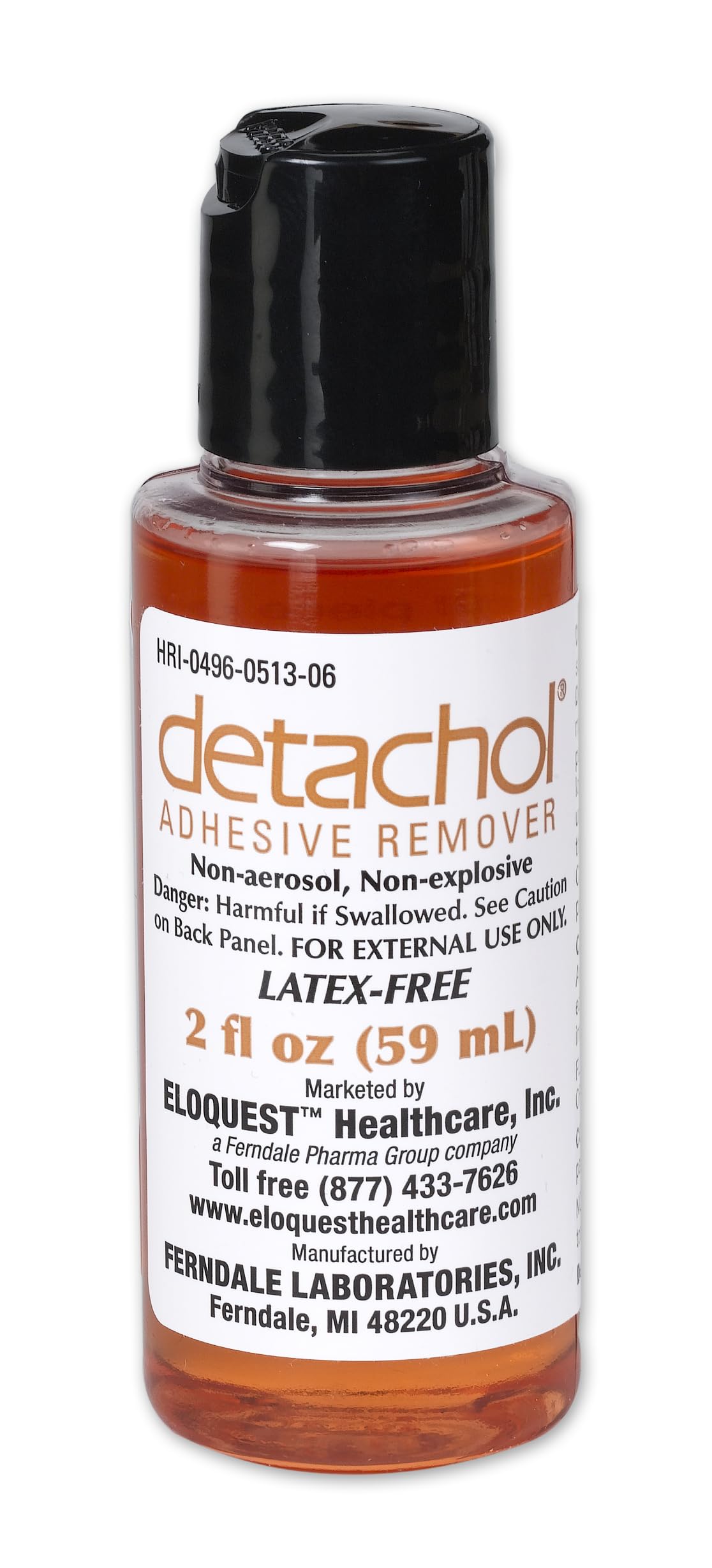 Adhesive Remover 2oz Bottle Alcohol and Acetone Free N195
