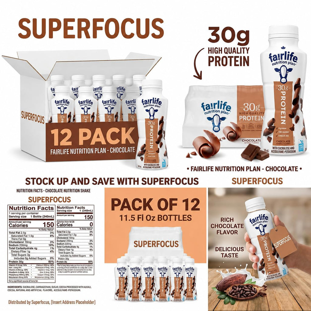 High Protein Chocolate Shake 12 Pack F133332