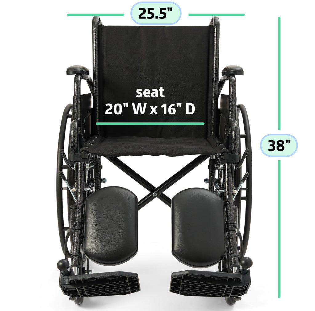 Lightweight Wheelchair with Swing-Back Desk-Length Arms and Elevating Leg Rests H555