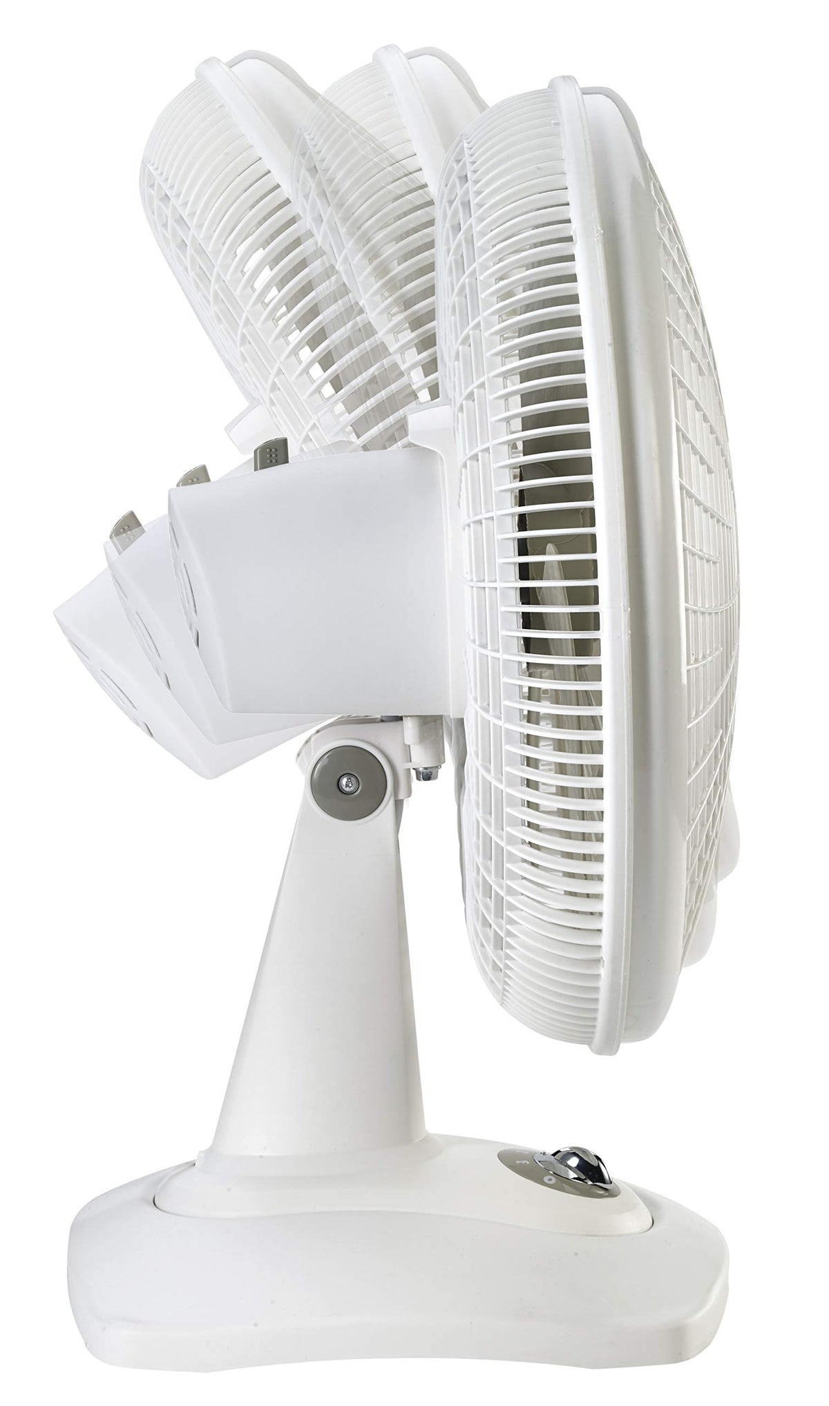 16" Oscillating Portable Table Fan with 3 Speeds, White M7846