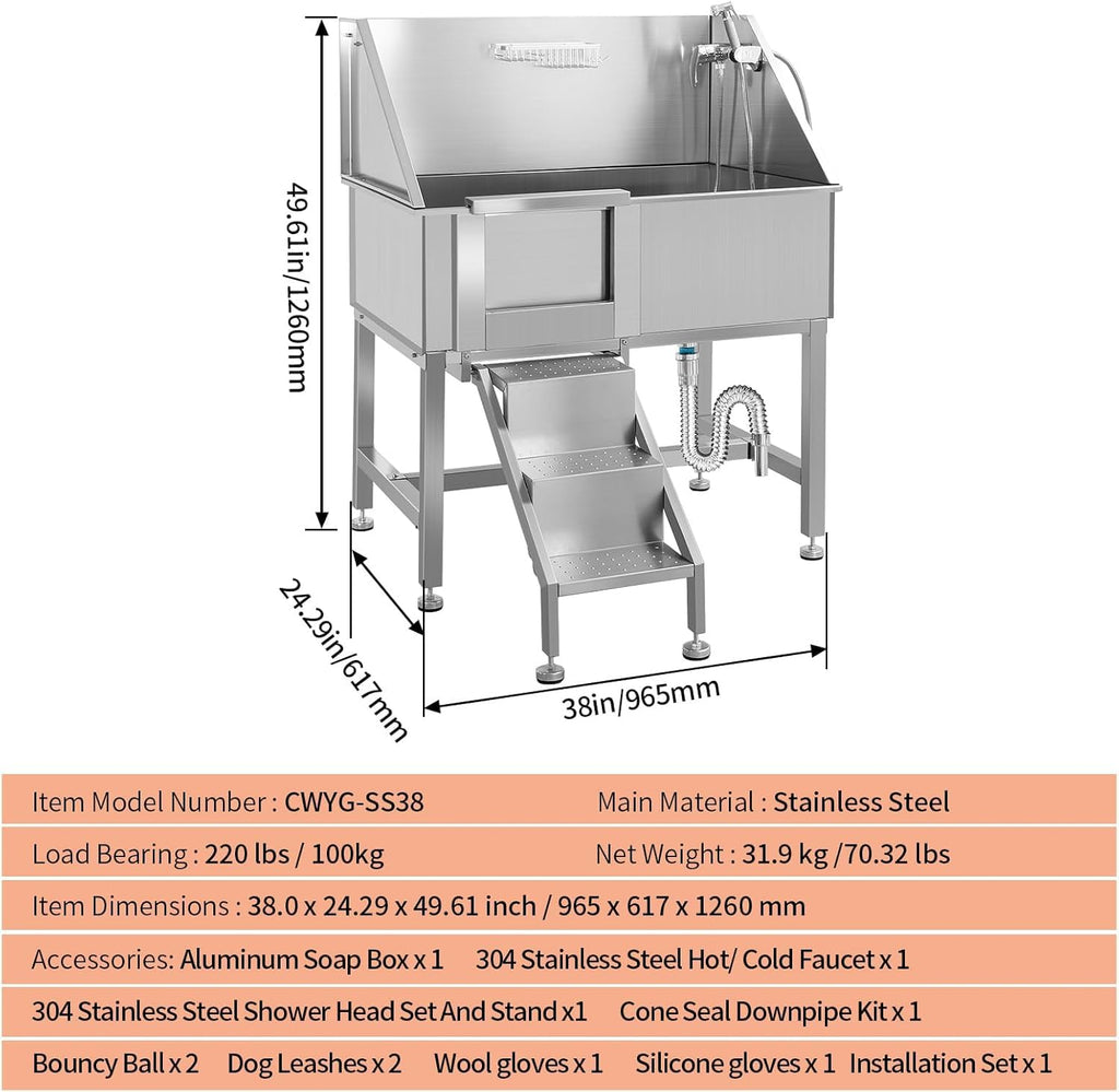 Stainless Steel Dog Grooming Station G466