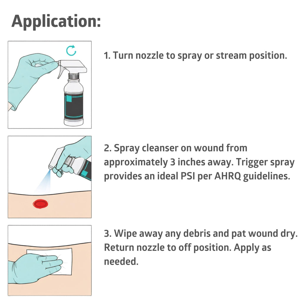 Wound Cleanser 16 Ounce Spray Bottle Pack of 6 T759465
