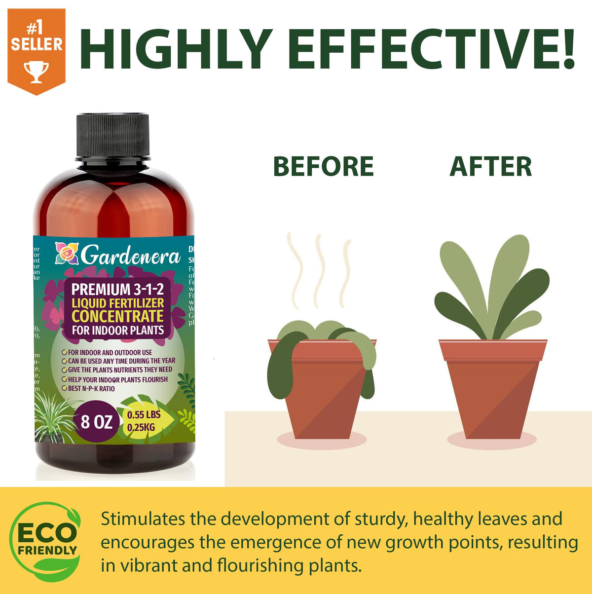 Liquid Citrus Tree Fertilizer 3-1-2 Concentrate 8oz U8536