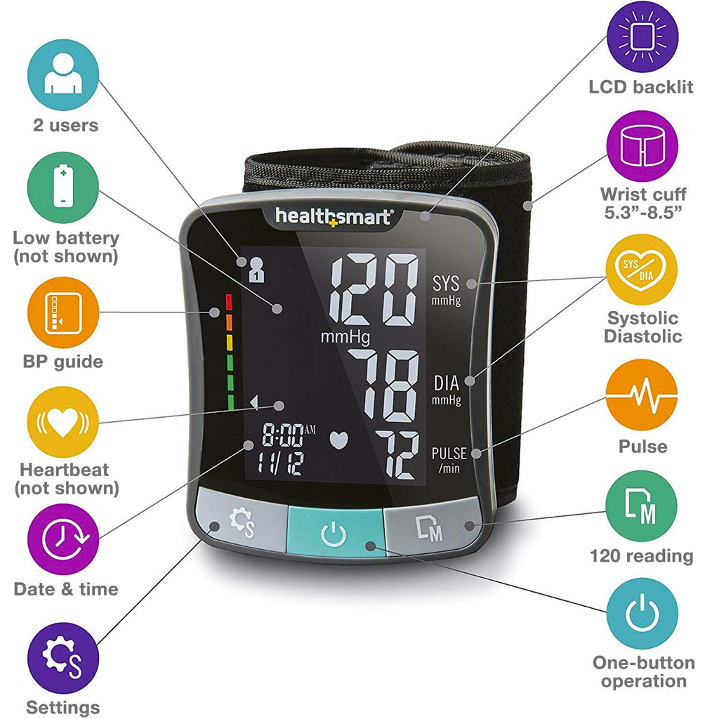 Digital Wrist Blood Pressure Monitor with Cuff K3884