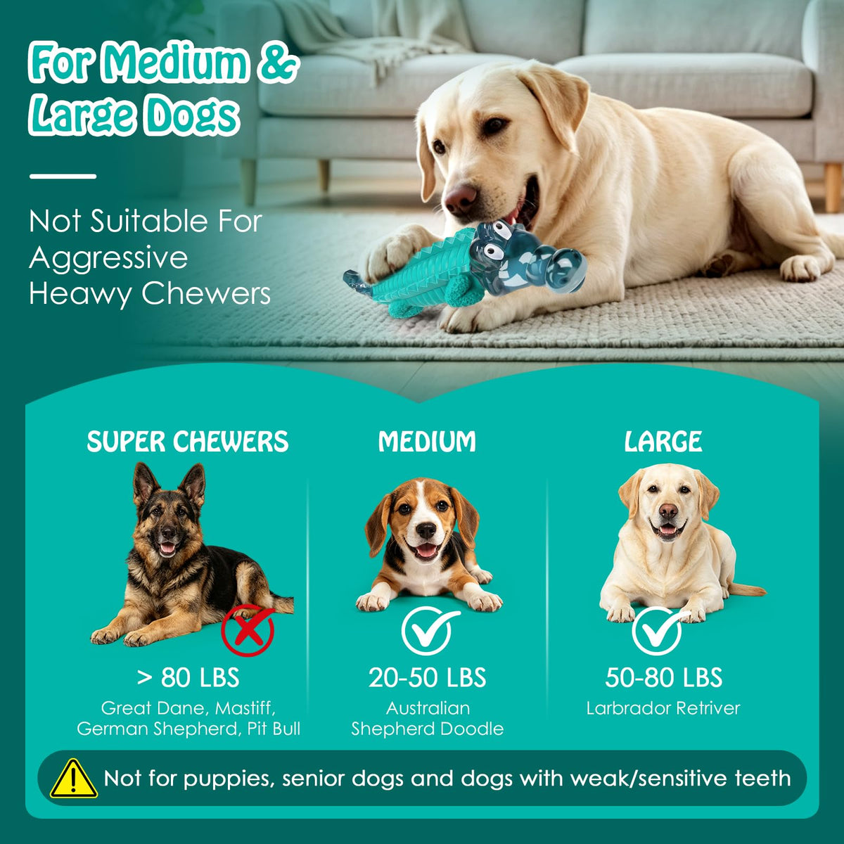 Dog Toys for Aggressive Chewers J964