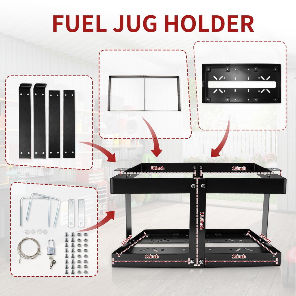 Black Fuel Jug Holder B541