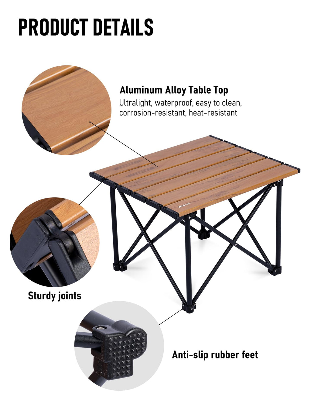 Ultralight Compact Aluminum Folding Camping Table W764