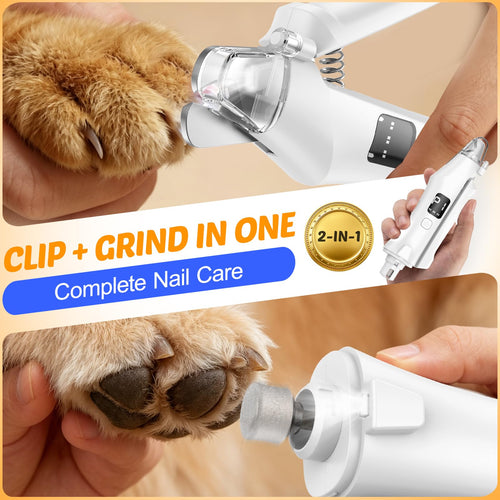 2-in-1 Dog Cat Nail Clippers and Grinder with Light A784