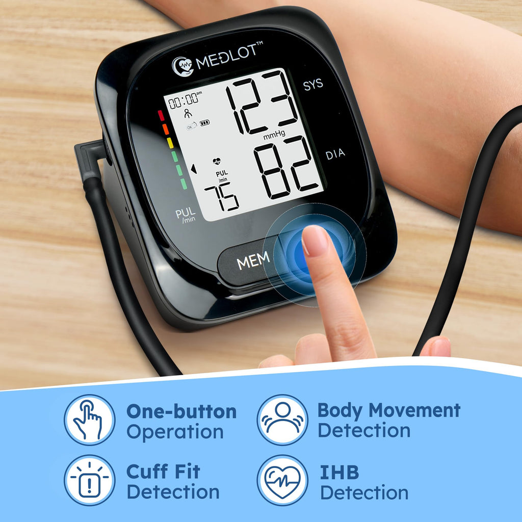 Automatic Upper Arm Blood Pressure Monitor with Adapter and Storage Bag R4840