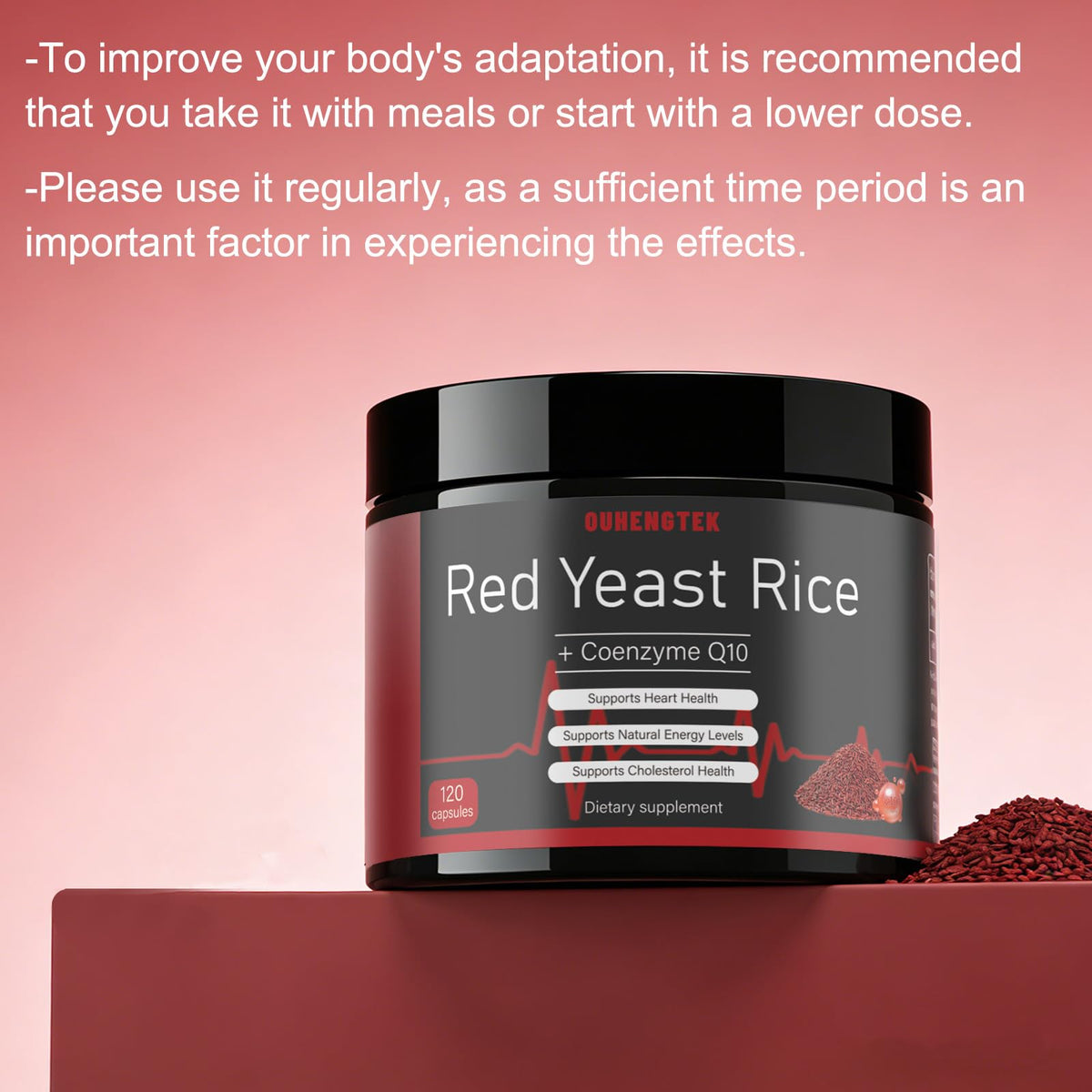 Red Yeast Rice with CoQ10 1200mg 120 Capsules Y620298