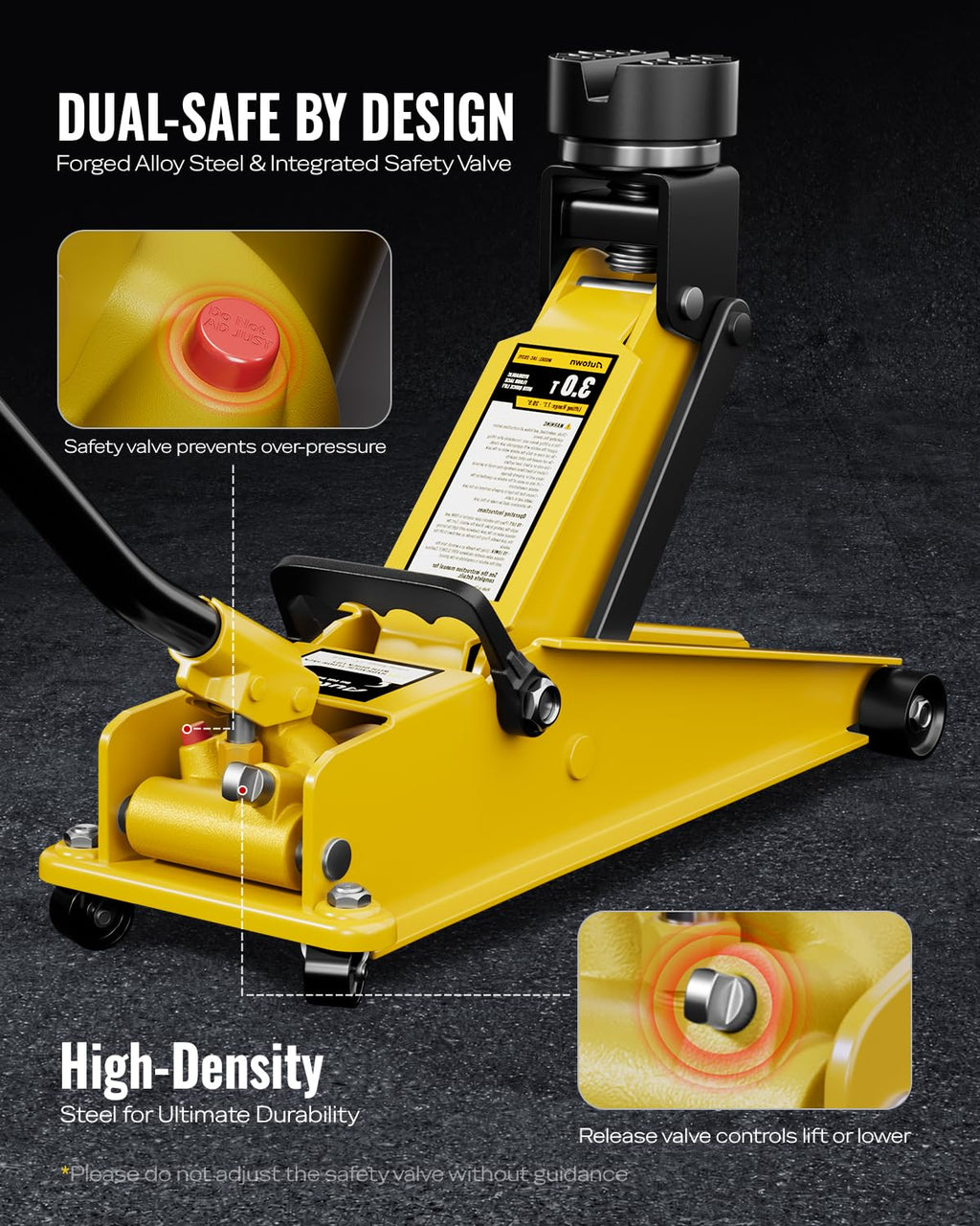 Heavy Duty 3 Ton Hydraulic Floor Jack F6219
