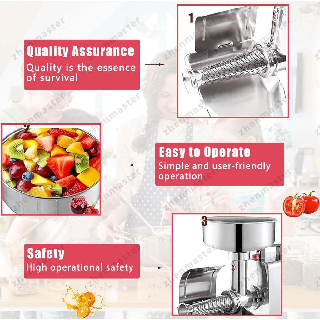 450W Stainless Steel Electric Tomato Strainer P7053