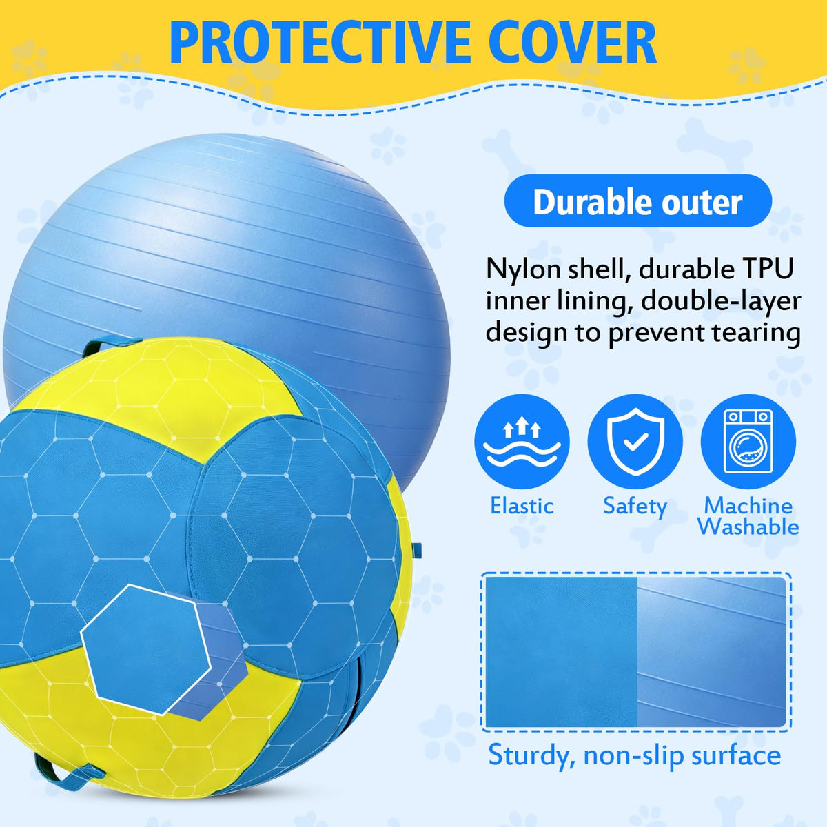 18 Inch Heavy Duty Dog Herding Ball with 3 Handles Z342