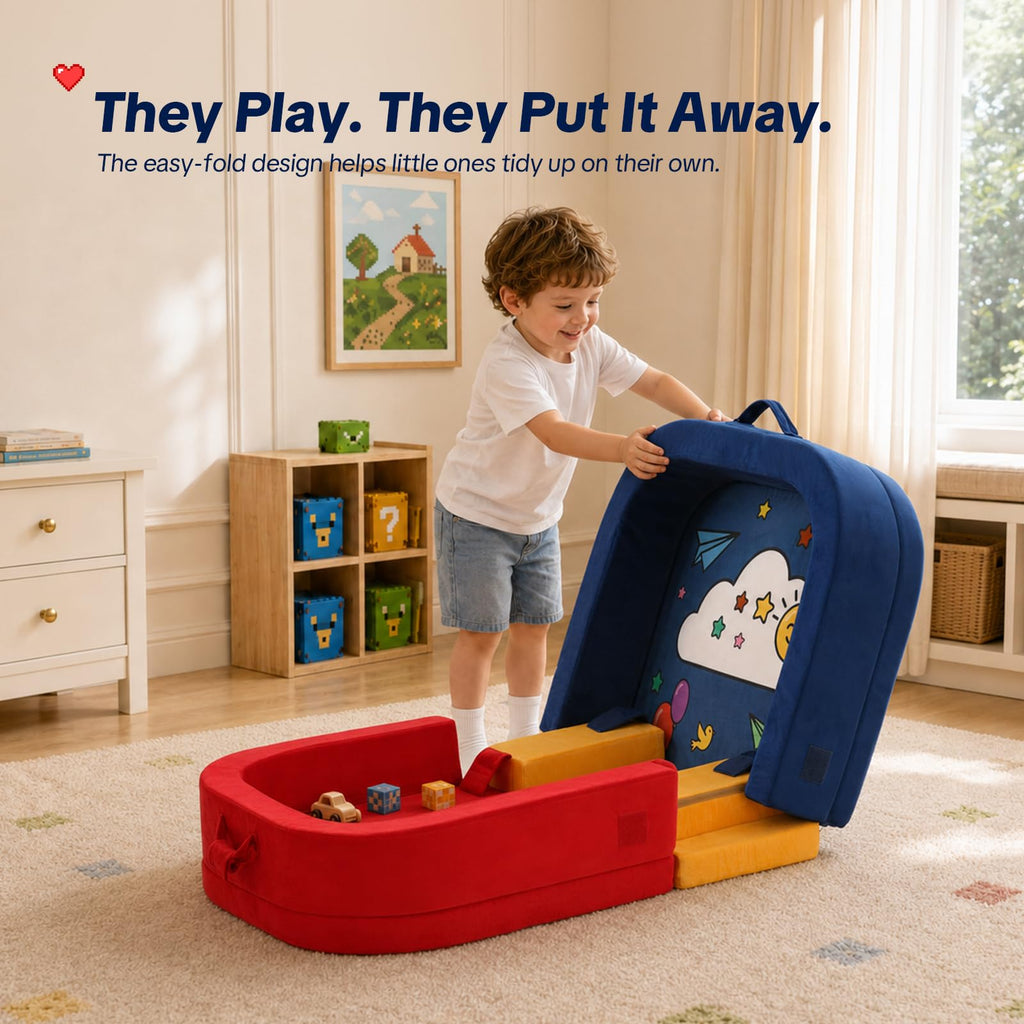 Foldable Portable Soft Foam Toddler Travel Bed M4110