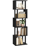 Black 5-Tier Bookshelf with Anti-Tip Kit S29919
