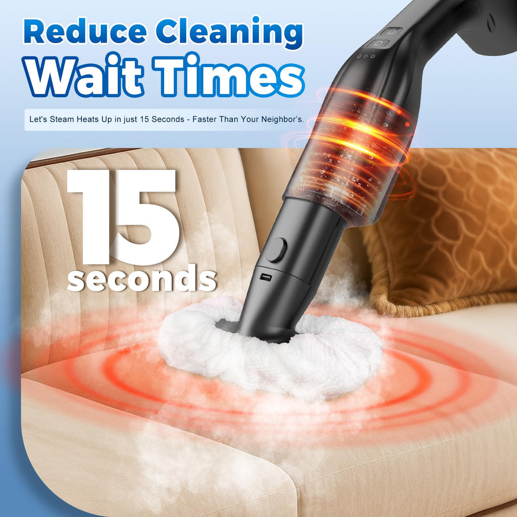 Heavy Duty Detachable Steam Mop Cleaner with 17 Accessories W190745