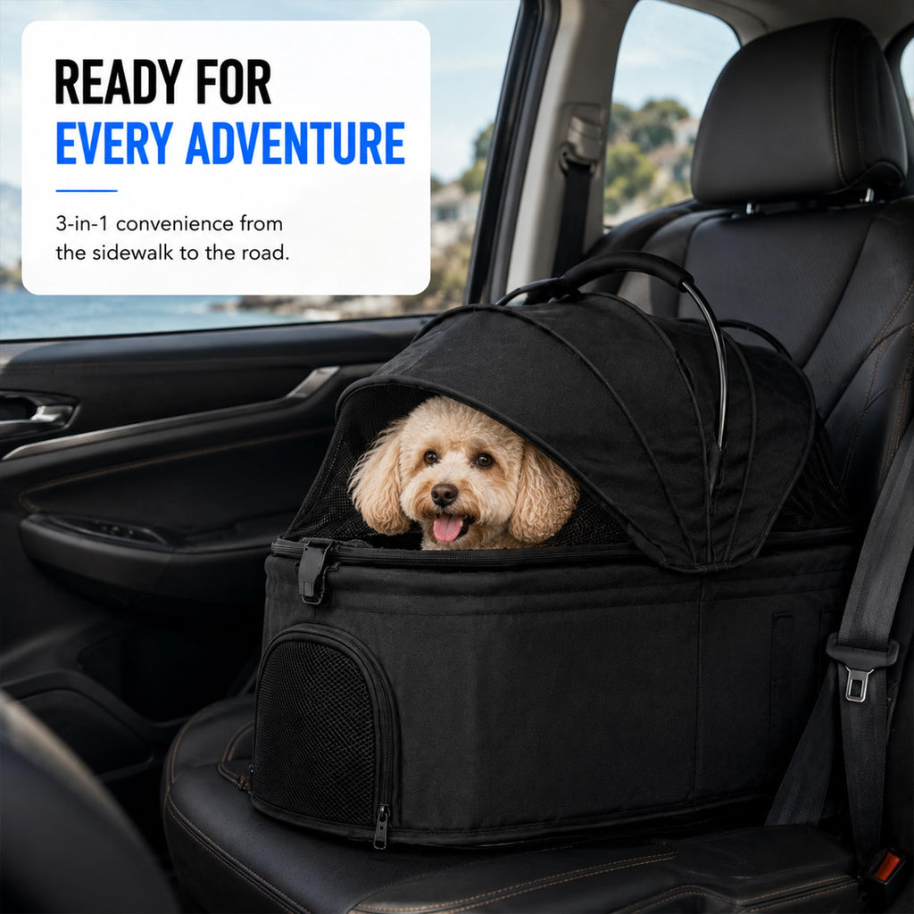 Foldable Pet Stroller with Cup Holder T392