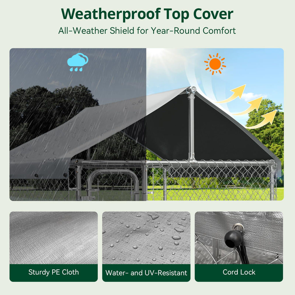 6.5x6.5ft Large Outdoor Dog Kennel N130