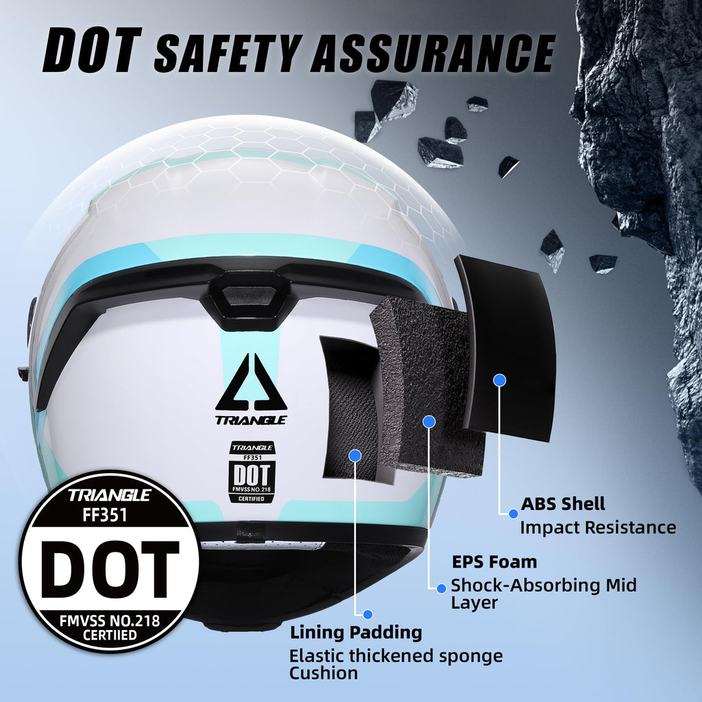 Full Face Motorcycle Helmet Dual Visor L544