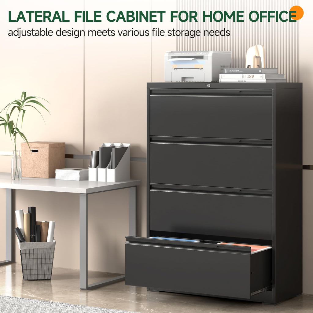 4 Drawer Metal File Cabinet with Lock T83119