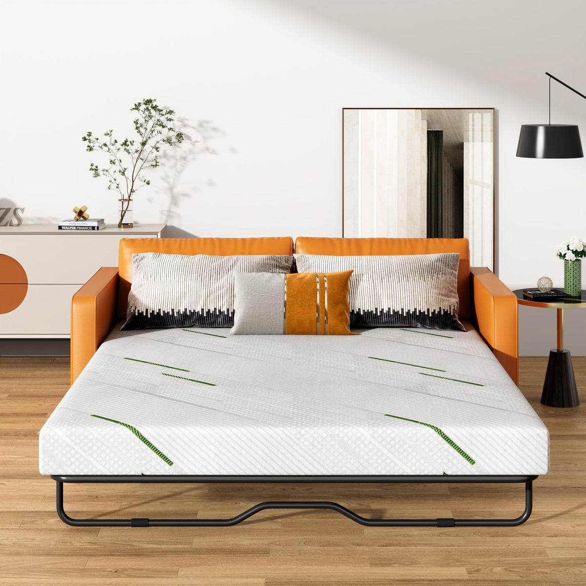 White Queen Sofa Bed Mattress Replacement P574