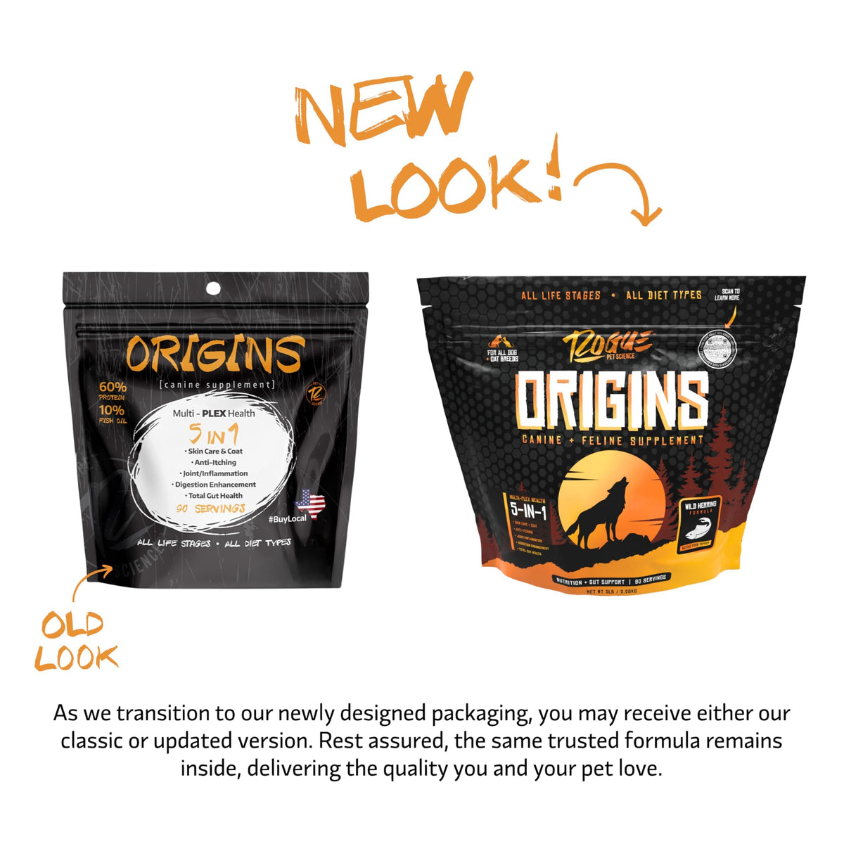 5-in-1 Dog Supplement Powdered Food Topper with Omega 3 Fish Oil 5 lbs U83567