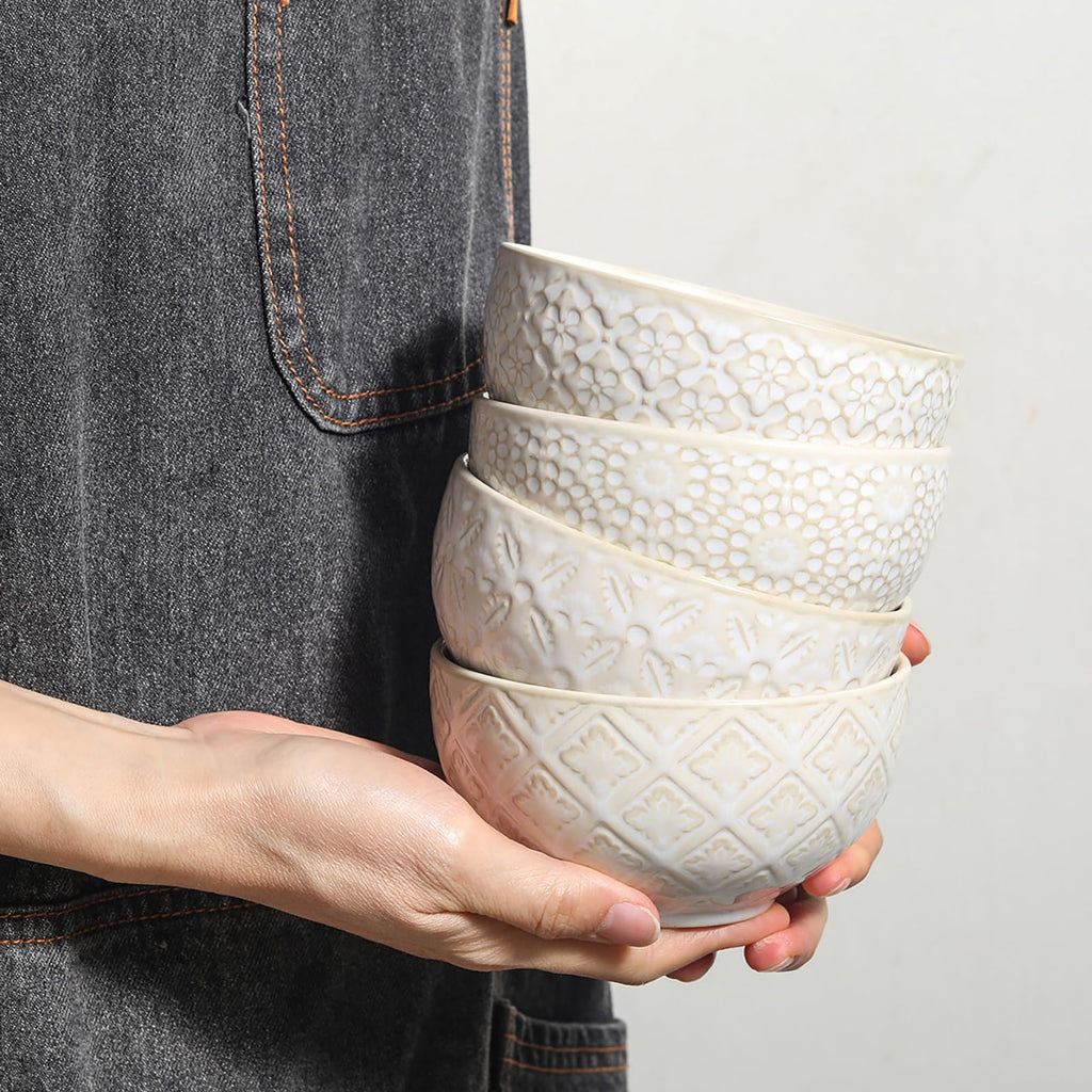 26 Oz Ceramic Soup Bowls Set of 4, 6 inch P4102