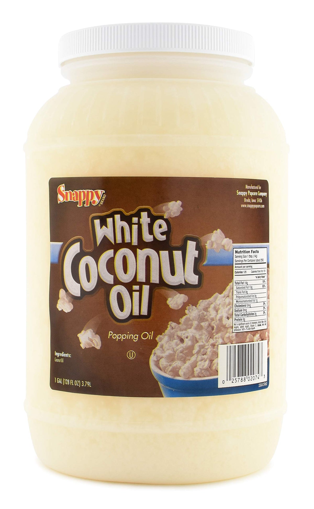 Pure White Coconut Popcorn Oil 1 Gallon X3455