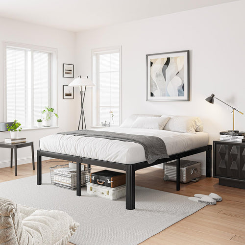 18 Inch High Platform Queen Bed Frame G61912